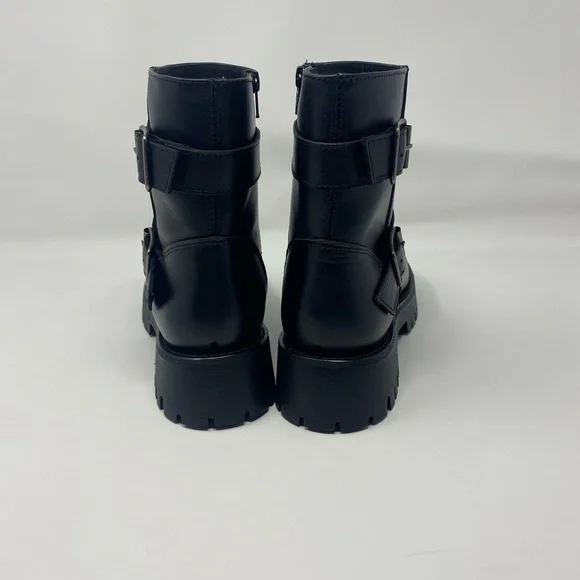 Steve Madden moto Boots Black, Size 9 1/2, - Picture 5 of 8